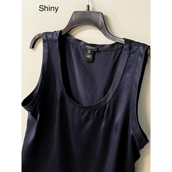 LAFAYETTE 148 New York Perla Luxe Reversible 100% Silk Charmeuse Blouse/β¦ - Picture 5 of 14